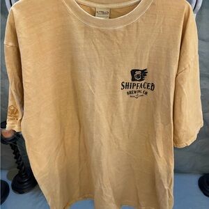 Crazy Shirts Shipfaced Yellow T-Shirt